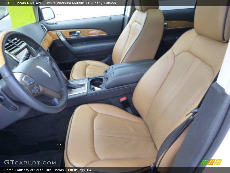 White Platinum Metallic Tri-Coat / Canyon 2012 Lincoln MKX AWD