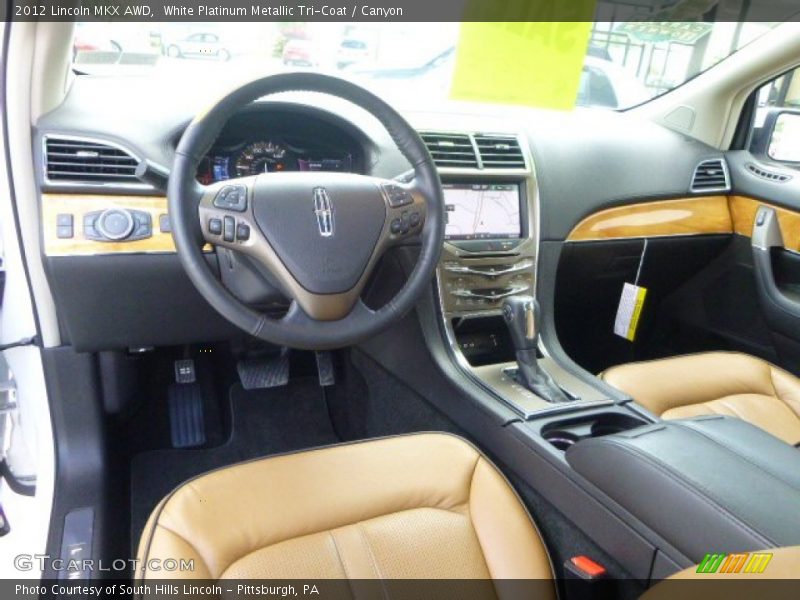 White Platinum Metallic Tri-Coat / Canyon 2012 Lincoln MKX AWD