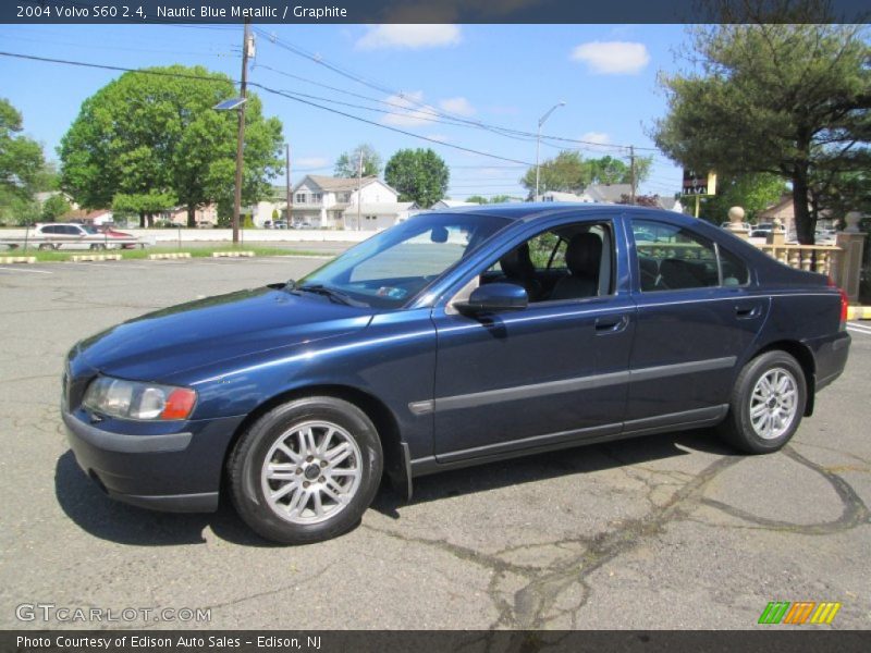 Nautic Blue Metallic / Graphite 2004 Volvo S60 2.4