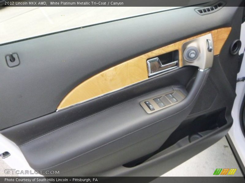 White Platinum Metallic Tri-Coat / Canyon 2012 Lincoln MKX AWD