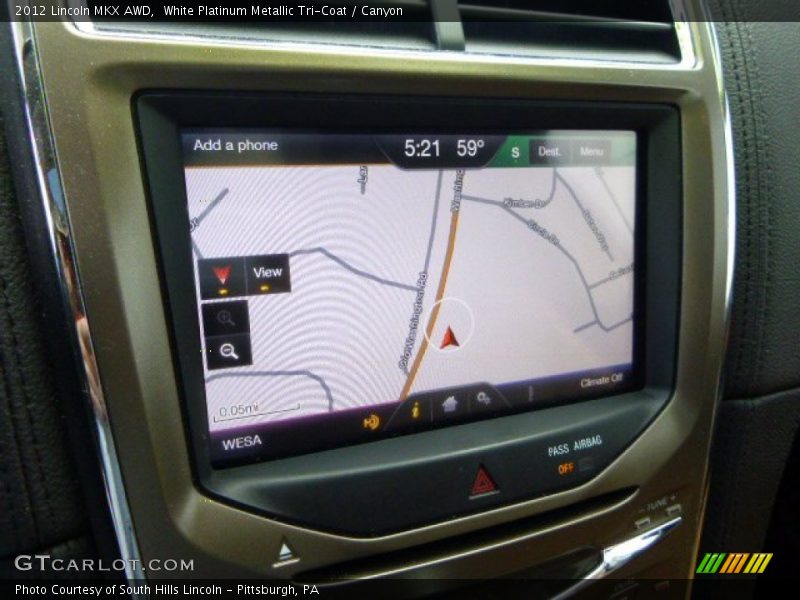 White Platinum Metallic Tri-Coat / Canyon 2012 Lincoln MKX AWD