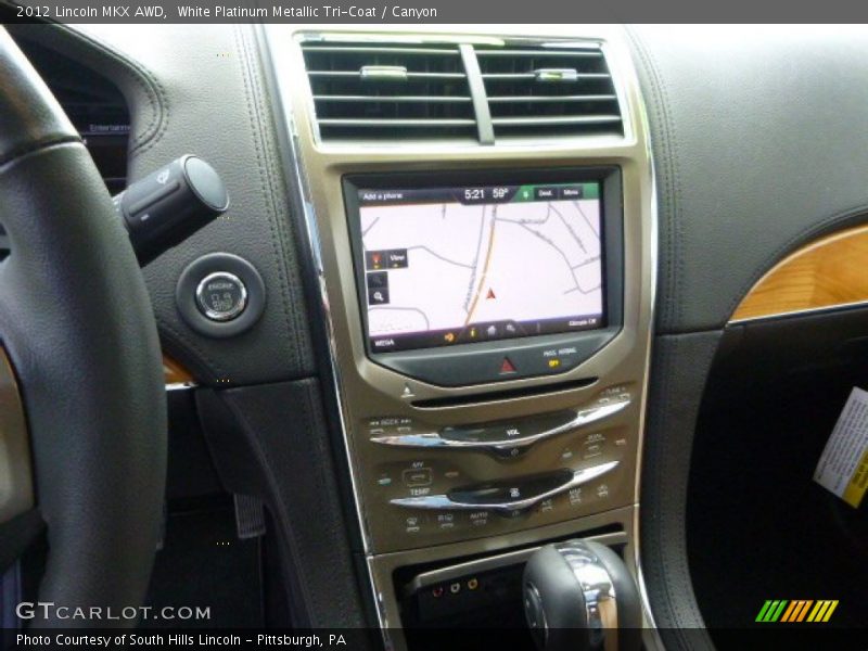White Platinum Metallic Tri-Coat / Canyon 2012 Lincoln MKX AWD