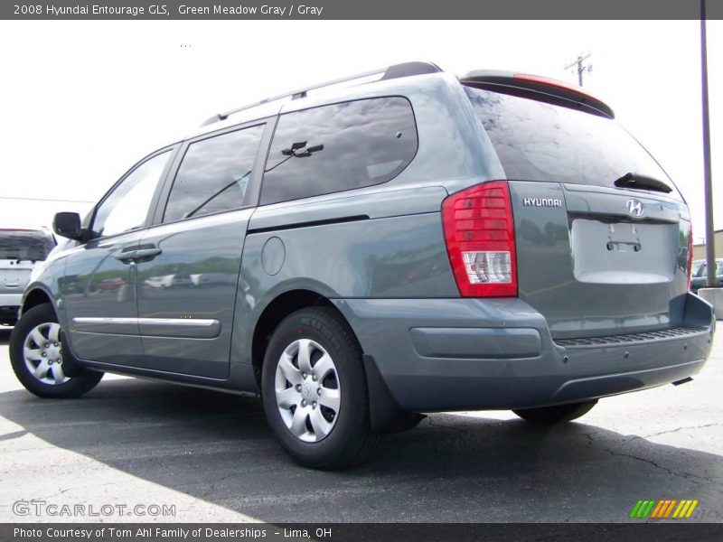 Green Meadow Gray / Gray 2008 Hyundai Entourage GLS