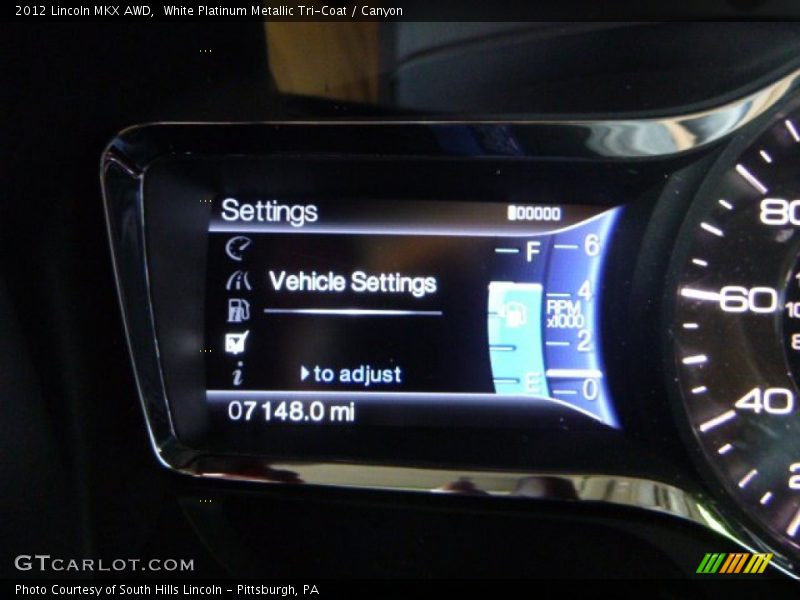 White Platinum Metallic Tri-Coat / Canyon 2012 Lincoln MKX AWD