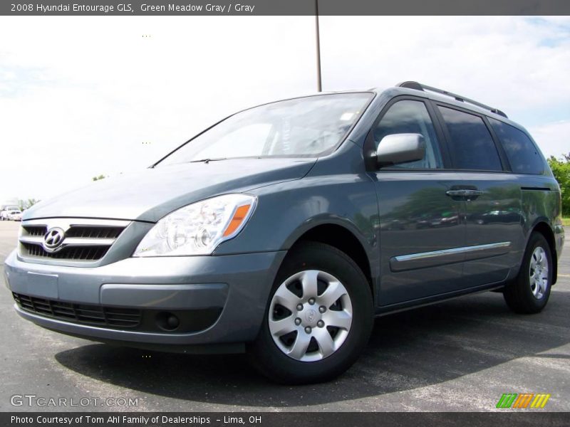 Green Meadow Gray / Gray 2008 Hyundai Entourage GLS