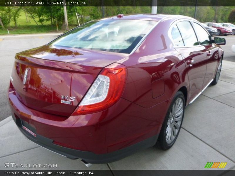 Ruby Red / Light Dune 2013 Lincoln MKS AWD
