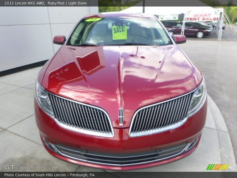 Ruby Red / Light Dune 2013 Lincoln MKS AWD