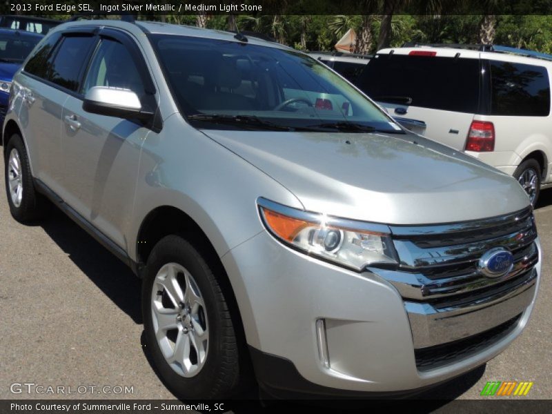 Ingot Silver Metallic / Medium Light Stone 2013 Ford Edge SEL
