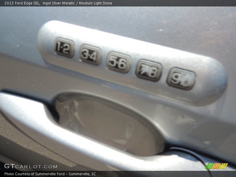 Ingot Silver Metallic / Medium Light Stone 2013 Ford Edge SEL