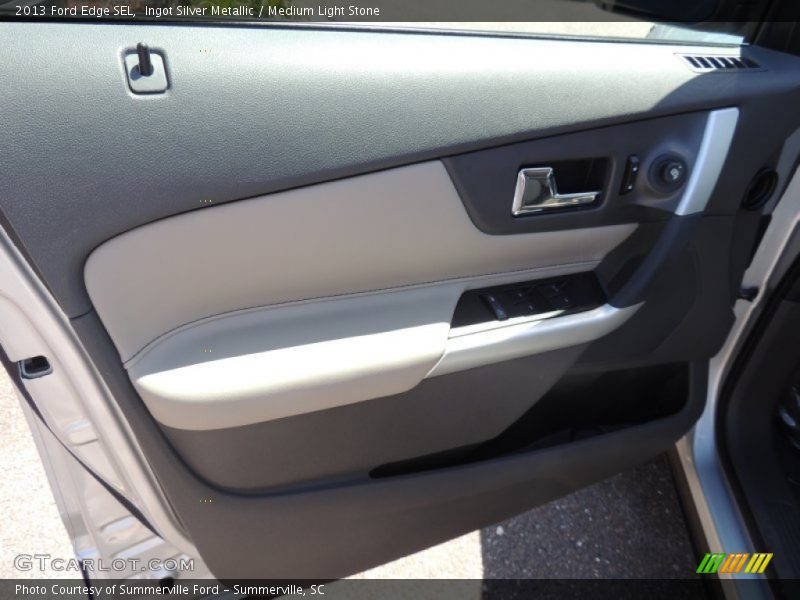 Ingot Silver Metallic / Medium Light Stone 2013 Ford Edge SEL
