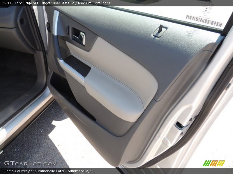 Ingot Silver Metallic / Medium Light Stone 2013 Ford Edge SEL