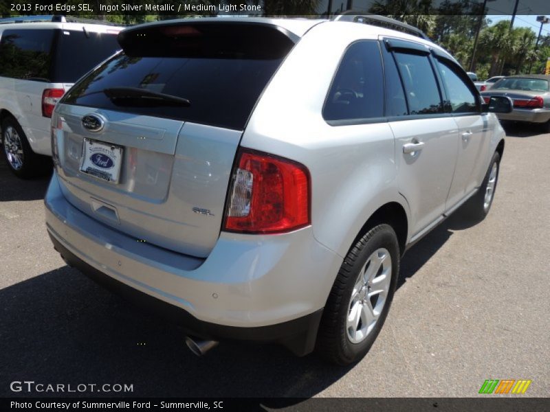 Ingot Silver Metallic / Medium Light Stone 2013 Ford Edge SEL