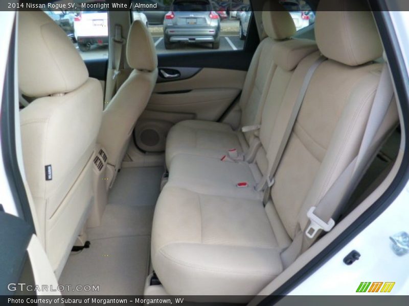 Rear Seat of 2014 Rogue SV