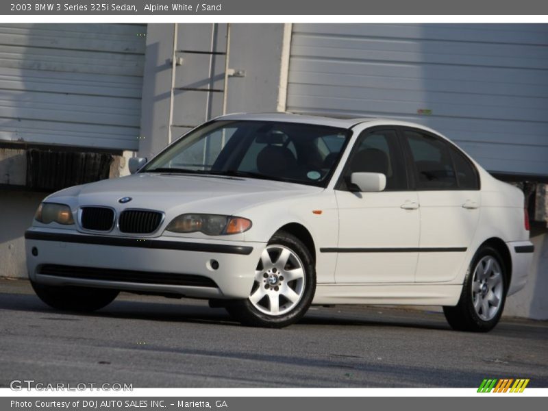 Front 3/4 View of 2003 3 Series 325i Sedan