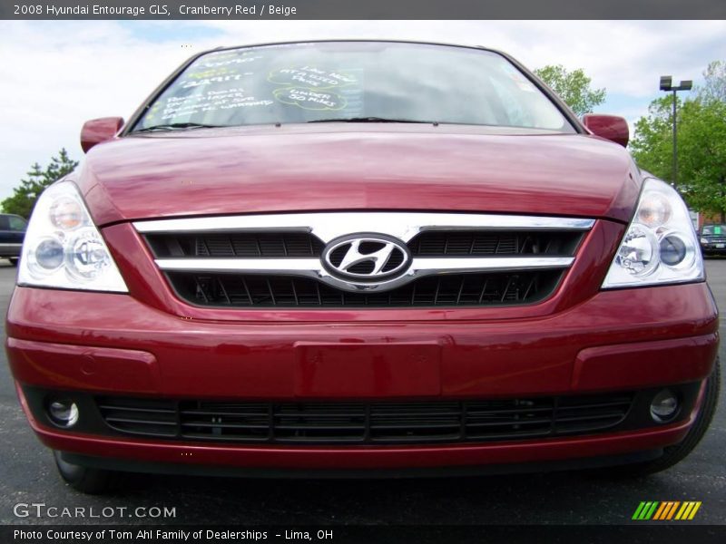 Cranberry Red / Beige 2008 Hyundai Entourage GLS