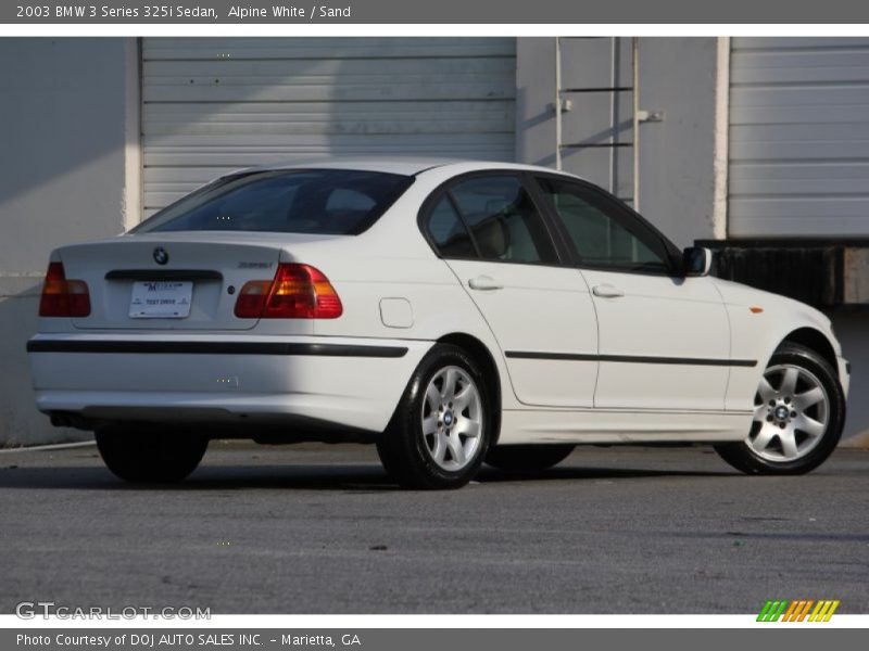 Alpine White / Sand 2003 BMW 3 Series 325i Sedan