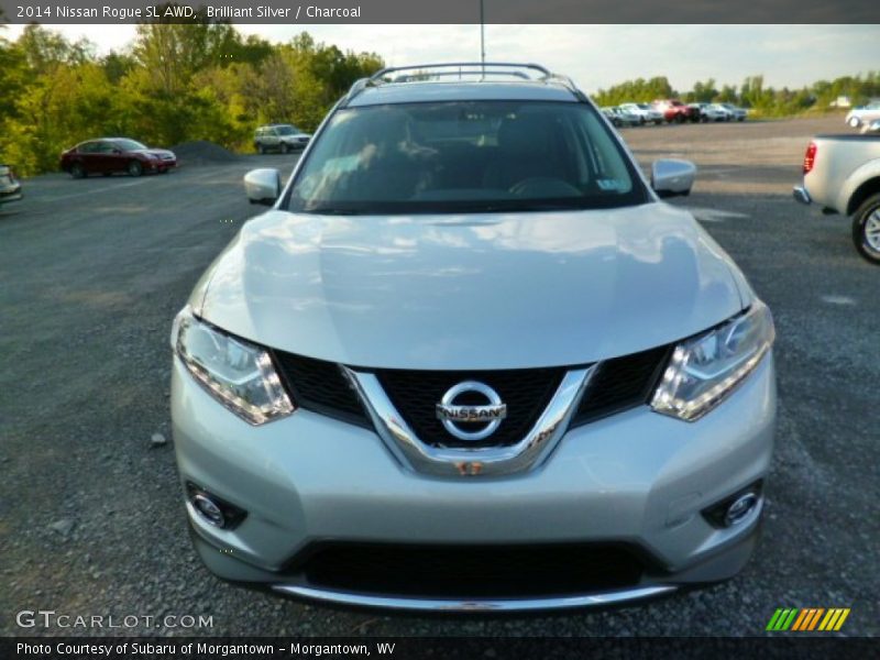 Brilliant Silver / Charcoal 2014 Nissan Rogue SL AWD