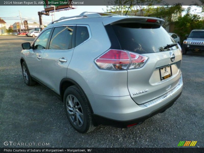 Brilliant Silver / Charcoal 2014 Nissan Rogue SL AWD