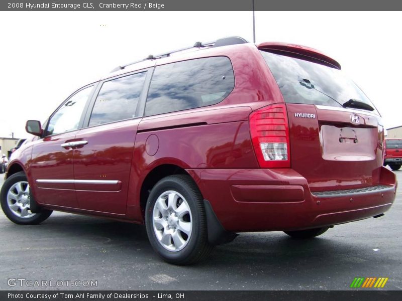 Cranberry Red / Beige 2008 Hyundai Entourage GLS