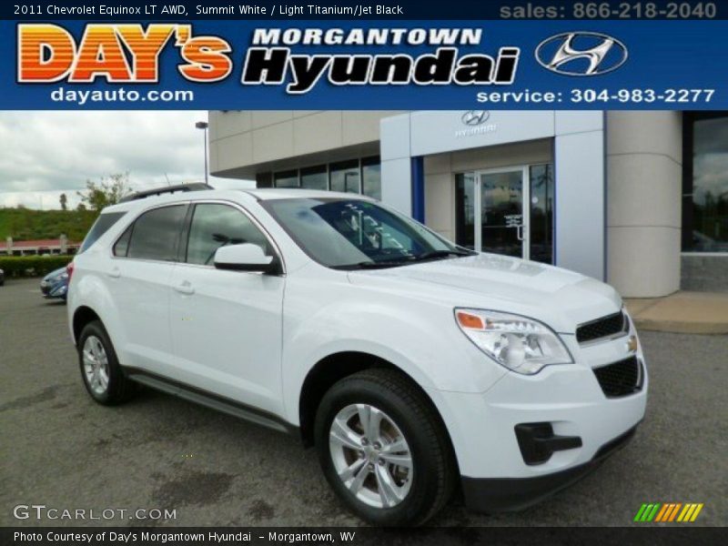 Summit White / Light Titanium/Jet Black 2011 Chevrolet Equinox LT AWD