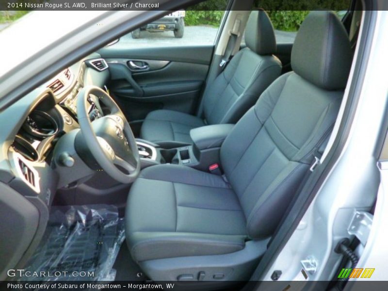 Brilliant Silver / Charcoal 2014 Nissan Rogue SL AWD