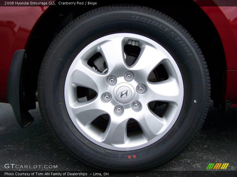 Cranberry Red / Beige 2008 Hyundai Entourage GLS