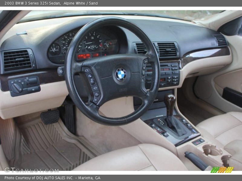 Alpine White / Sand 2003 BMW 3 Series 325i Sedan