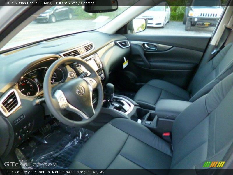 Brilliant Silver / Charcoal 2014 Nissan Rogue SL AWD