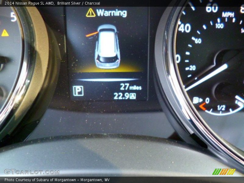 Brilliant Silver / Charcoal 2014 Nissan Rogue SL AWD