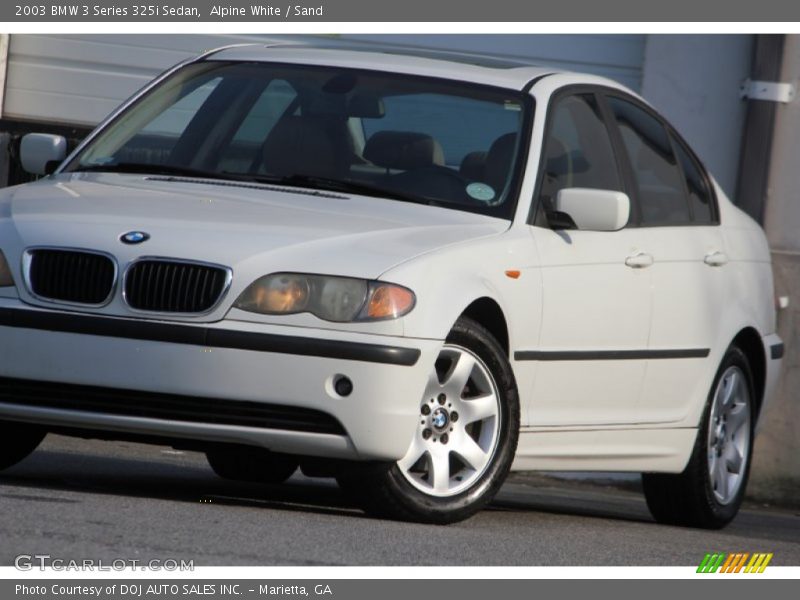 Alpine White / Sand 2003 BMW 3 Series 325i Sedan