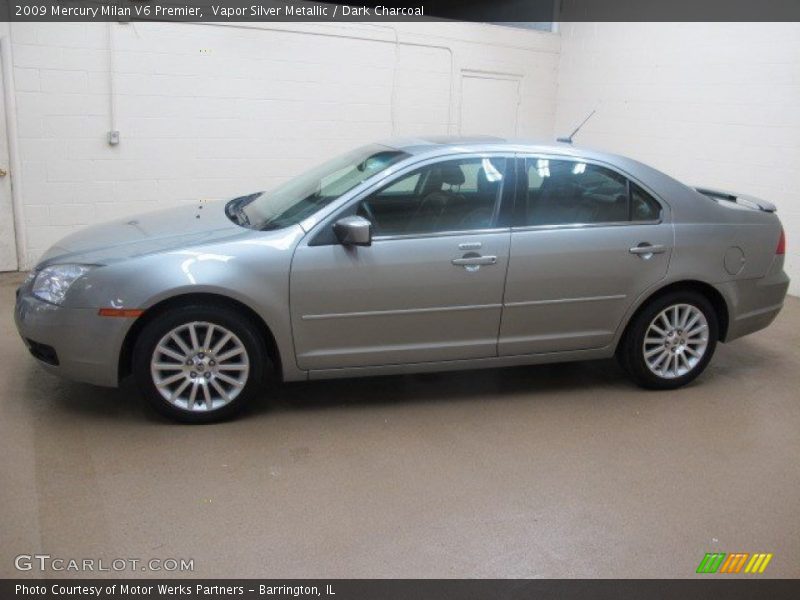Vapor Silver Metallic / Dark Charcoal 2009 Mercury Milan V6 Premier