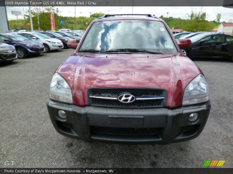 Mesa Red / Gray 2005 Hyundai Tucson GLS V6 4WD