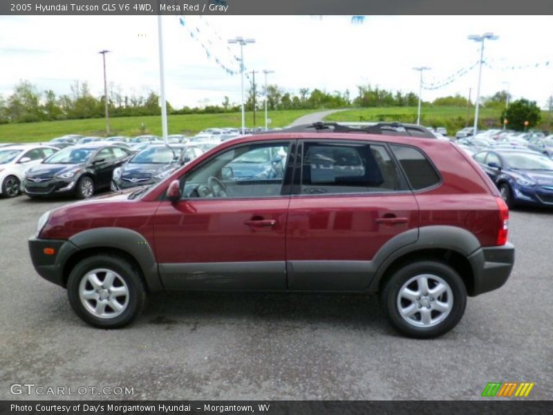 Mesa Red / Gray 2005 Hyundai Tucson GLS V6 4WD