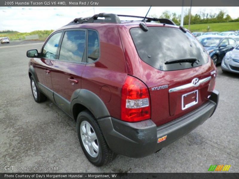 Mesa Red / Gray 2005 Hyundai Tucson GLS V6 4WD