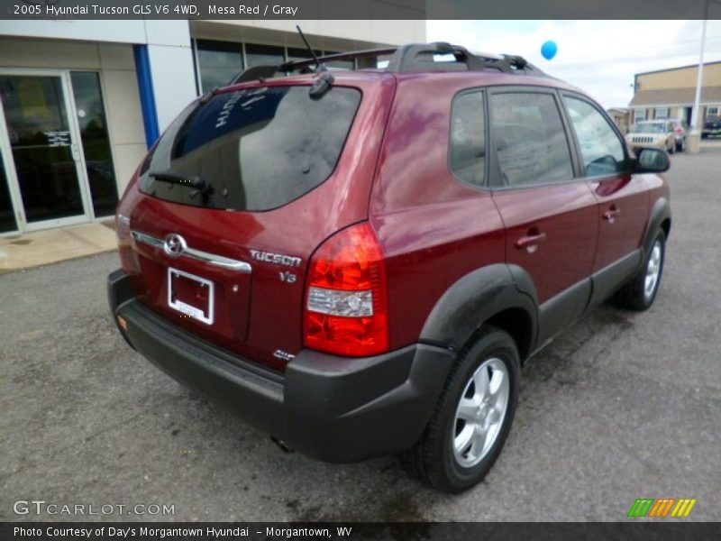 Mesa Red / Gray 2005 Hyundai Tucson GLS V6 4WD