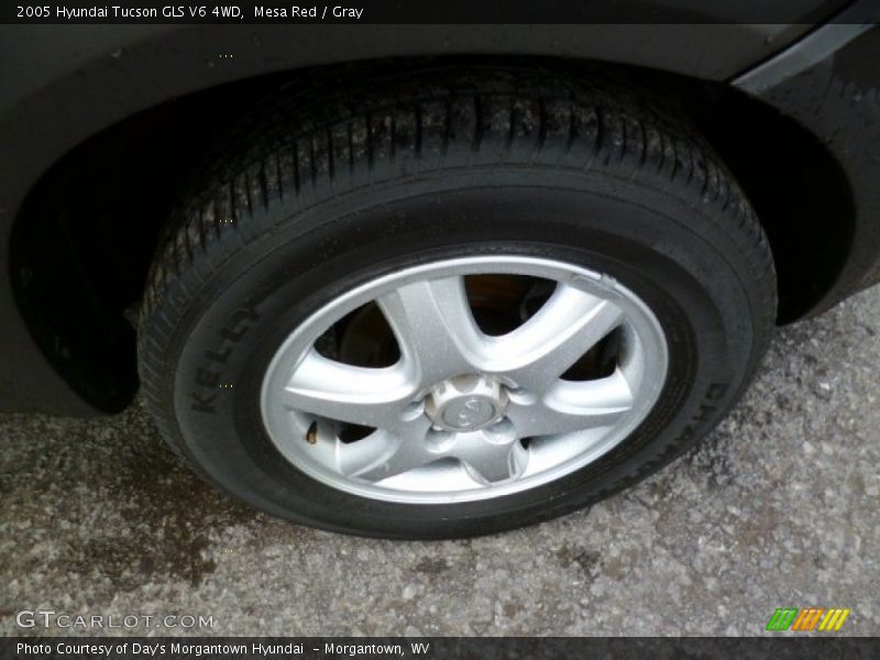 Mesa Red / Gray 2005 Hyundai Tucson GLS V6 4WD