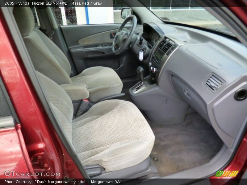 Mesa Red / Gray 2005 Hyundai Tucson GLS V6 4WD