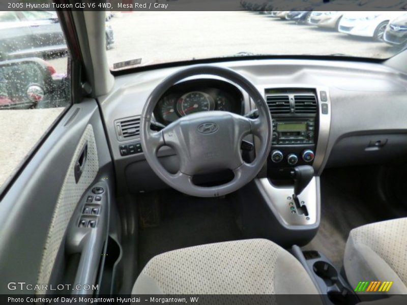 Mesa Red / Gray 2005 Hyundai Tucson GLS V6 4WD