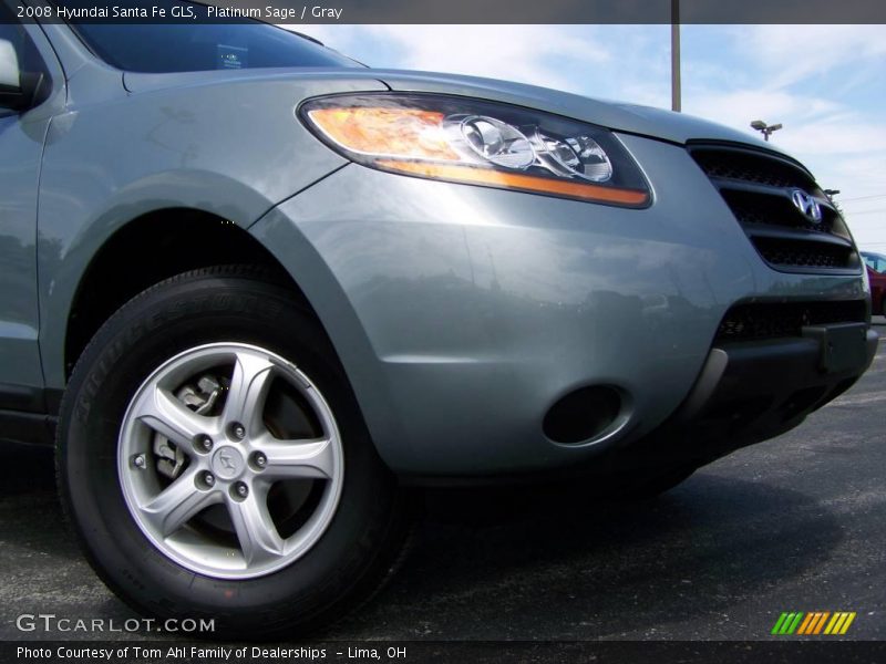 Platinum Sage / Gray 2008 Hyundai Santa Fe GLS