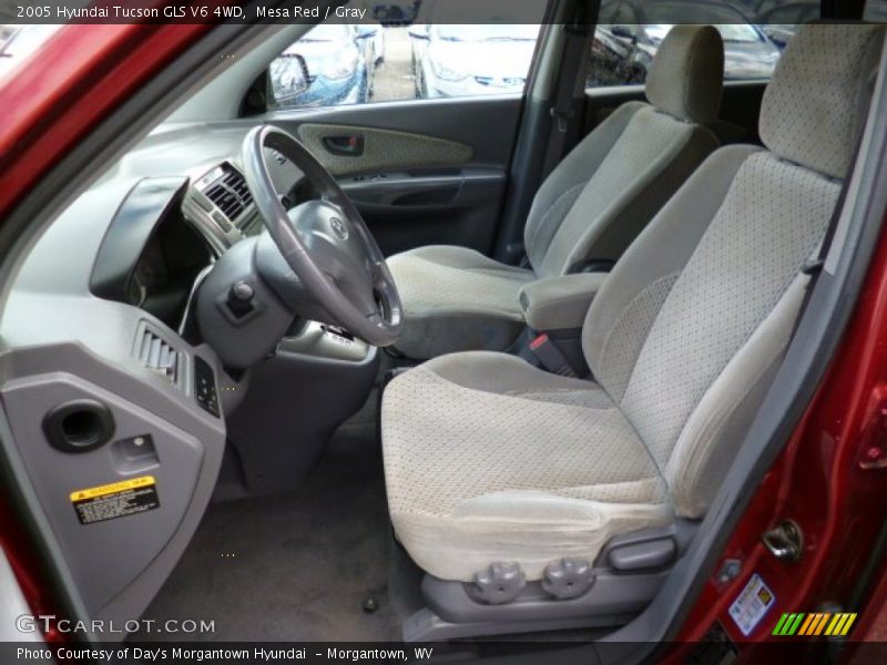 Mesa Red / Gray 2005 Hyundai Tucson GLS V6 4WD