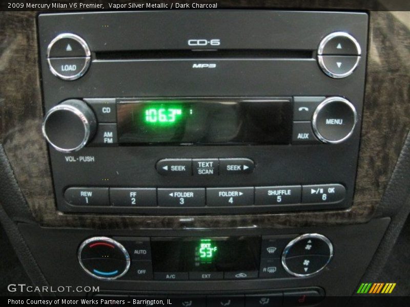 Vapor Silver Metallic / Dark Charcoal 2009 Mercury Milan V6 Premier
