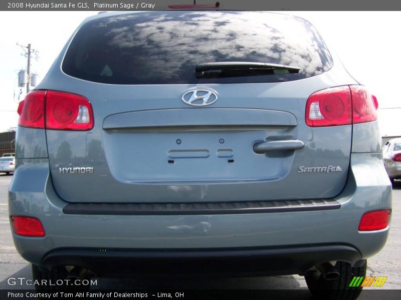 Platinum Sage / Gray 2008 Hyundai Santa Fe GLS
