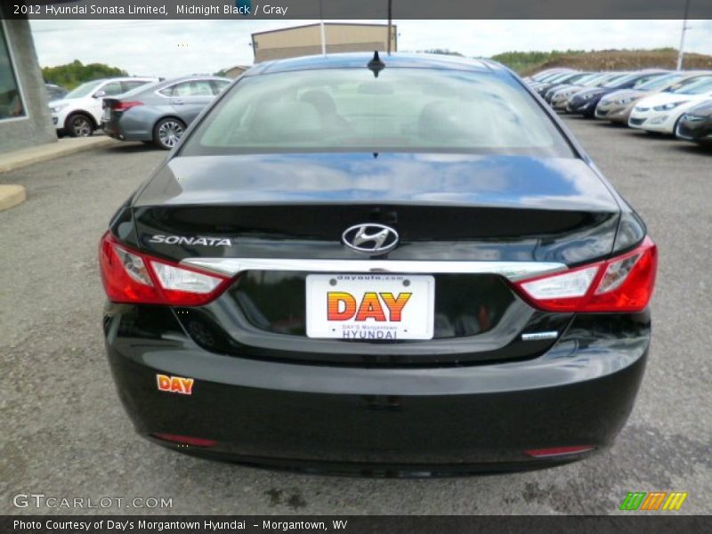 Midnight Black / Gray 2012 Hyundai Sonata Limited