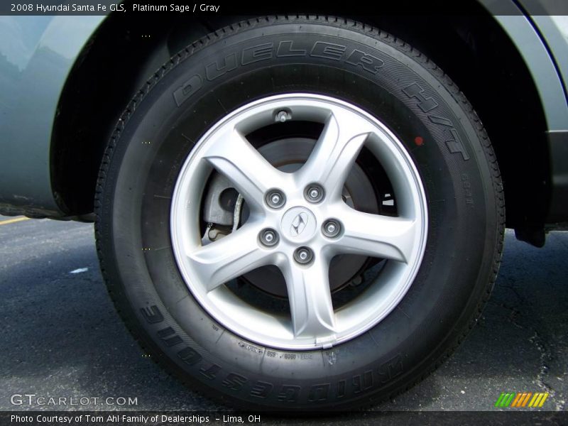Platinum Sage / Gray 2008 Hyundai Santa Fe GLS