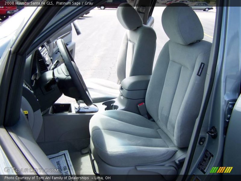 Platinum Sage / Gray 2008 Hyundai Santa Fe GLS