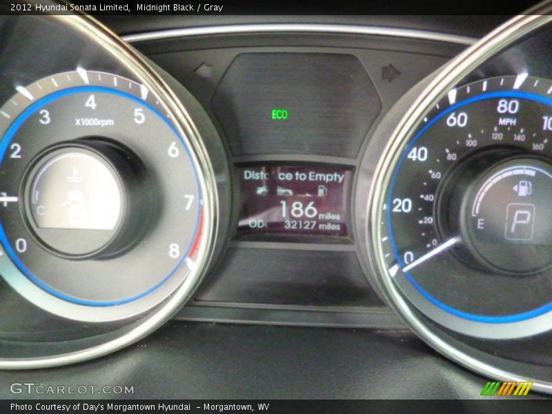 Midnight Black / Gray 2012 Hyundai Sonata Limited