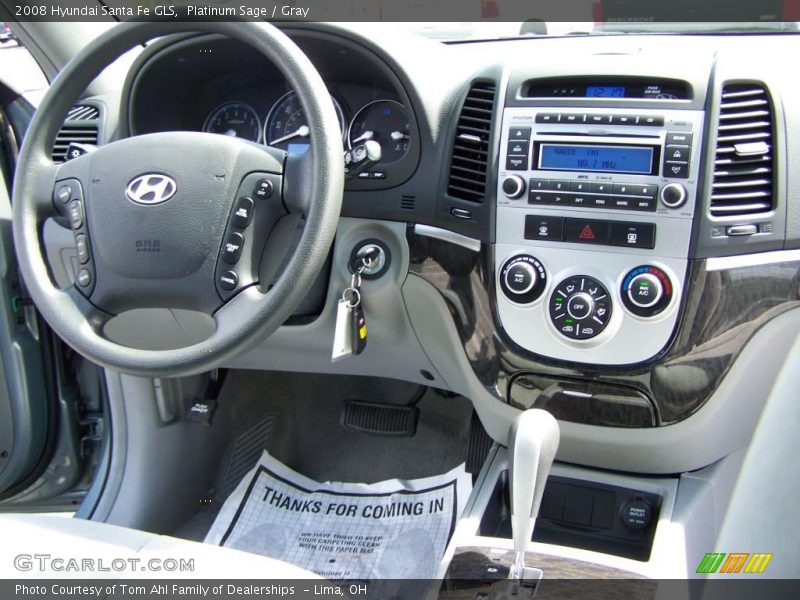 Platinum Sage / Gray 2008 Hyundai Santa Fe GLS