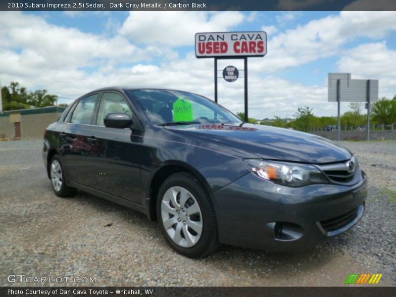 Dark Gray Metallic / Carbon Black 2010 Subaru Impreza 2.5i Sedan