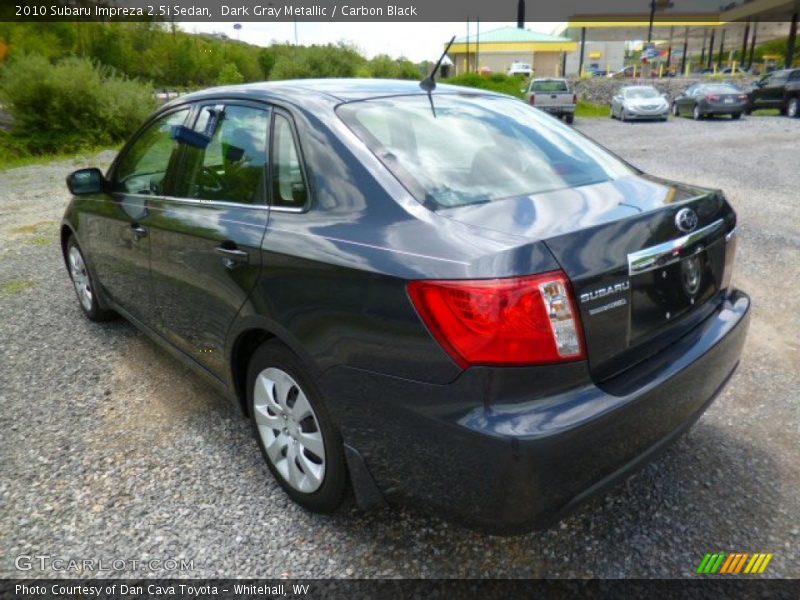 Dark Gray Metallic / Carbon Black 2010 Subaru Impreza 2.5i Sedan