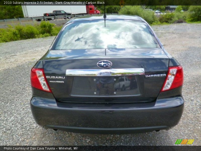 Dark Gray Metallic / Carbon Black 2010 Subaru Impreza 2.5i Sedan